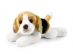 câine beagle din pluș culcat 30 cm eco-friendly
