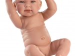Llorens New Born fetiță – păpușă realistă bebeluș, corp integral din vinil 40 cm