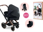 Cărucior pentru păpuși Cybex 3 în 1 negru