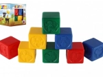 Cuburi colorate de plastic pentru copii cu animale, set de 8 bucăți
