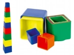 Cuburi din plastic pentru stivuire, 9 bucăți