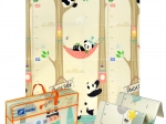 Covoraș educațional mare pliabil din spumă XPE 120 × 180 cm – animăluțe panda