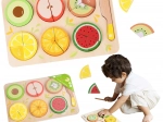 Fructe de lemn pentru tăiat Montessori 23 buc
