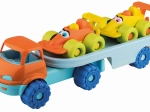 Mașinuțe vesele pe remorcă - mașini de curse