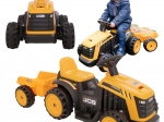 EVO tractor electric pentru copii JCB cu remorcă