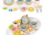 Set de ceai din lemn cu 14 piese ECOTOYS