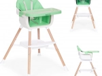 Scăunel de masă pentru copii 2 în 1, verde, ECOTOYS