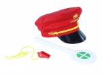 Setul de impiegat cu fluier și palet de plecare