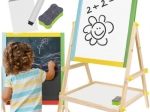 Tablă magnetică rotativă dublă față din lemn pentru copii KRUZZEL