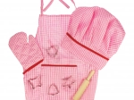 Bigjigs Toys set de bucătar pentru copii roz