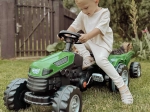 Tractor cu pedale Woopie Farmer GoTrac Maxi cu remorcă și roți silențioase