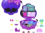 Polly Pocket compact Monster High craniu cu skatepark și școală
