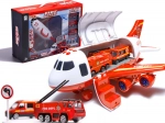 Avion de marfă pentru pompieri cu mașinuțe