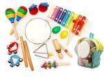 Set muzical 10 instrumente pentru copii cu rucsac ECOTOYS