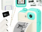 Aparat foto instant pentru copii cu imprimantă termică și card de 32 GB