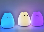 Lampă LED din silicon - pisică