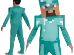 Costum pentru copii Steve cu armură de diamant Minecraft 127–136 cm (7–8 ani)