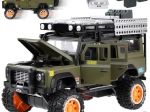 Mașină de teren metalică cu sunet și lumini LED