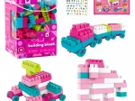 Cărămizi de construcție spațiale pastel roz 360 buc