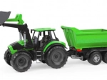 lena worxx tractor deutz-fahr cu remorcă și încărcător