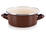 Oală emailată Brown 20,5 cm, 2,2 l