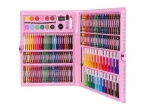 Set de artă în valiză 168 piese – roz