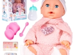 Păpușă 35 cm bea și face pipi Tosia cu accesorii
