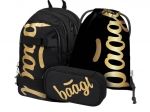 set școlar baagl skate gold – rucsac, penar și săculeț
