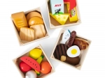 Produse alimentare din lemn în patru cutii