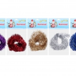 Fir decorativ pufos ondulat metalic