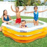 Piscina gonflabilă pentru copii portocalie 185 x 180 cm