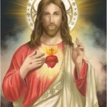 Pictură cu diamante Isus cu inimă 30 × 40 cm NORIMPEX