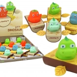 Jucărie cu mecanism de întoarcere pentru baie – dinozaur în bărcuță