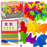 WOOPIE Set Educațional Învățarea Numărării Montessori Dino Puzzle 95 buc