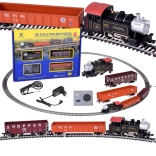 Set electric de trenulețe locomotivă cu abur H0 cu unitate de control