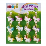 Display cu 72 brelocuri pentru chei – unicorni