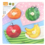 Puzzle din lemn Viga cu mânere Fructe