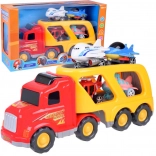 Mare cap tractor – transportor auto cu avioane și elicopter, cu sunete