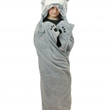 Pătură călduroasă Cozy Noxxiez cu glugă Husky