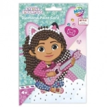 Pictură cu diamante – felicitare cu plic Căsuța fermecată a lui Gabi