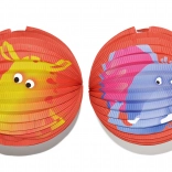 Lampion din hârtie, sferă, cu model animal, 25 cm