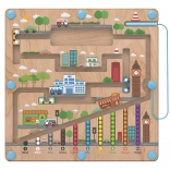 Placă de joc magnetică din lemn City