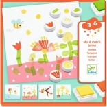 Set de ștampile DJECO Flori