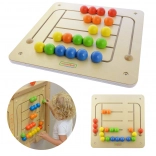 Tablă educațională de perete cu labirint cu biluțe Masterkidz