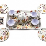 Set de ceai din tablă pentru copii, 15 piese