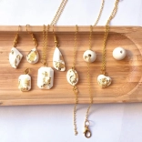 Set creativ Sycomore pentru bijuterii din ciment și foițe de aur