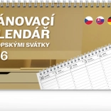 Calendar de birou Planificator cu sărbători europene 2026