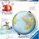 Ravensburger puzzle 3D Pământ – glob pentru copii, 180 piese