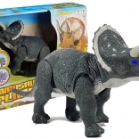 Marele Triceratops Dino cu Baterie Gri