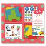 Set de abțibilduri Mașinuțe drăguțe